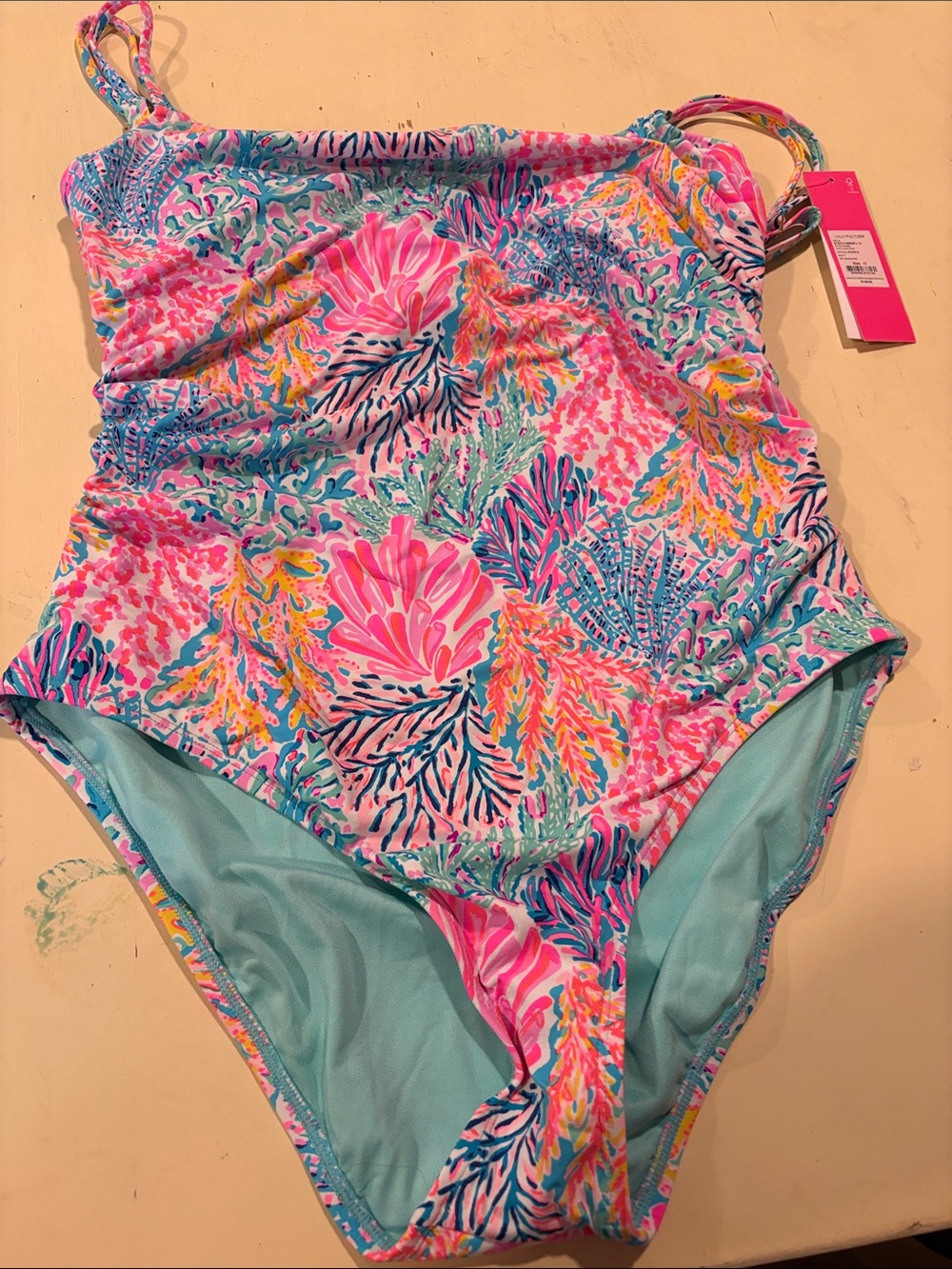 Lilly Pulitzer splash dance swimsuit 12 NWT